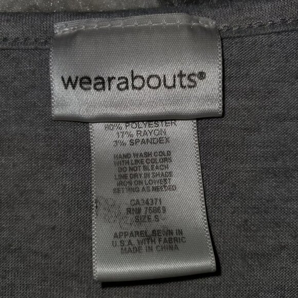 Wearabouts Gray Swimsuit Coverup with side strings - Picture 4 of 6